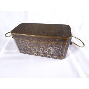 Betal Nut Box Bronze Silver Inlay Mindanao Philippines 20th Century